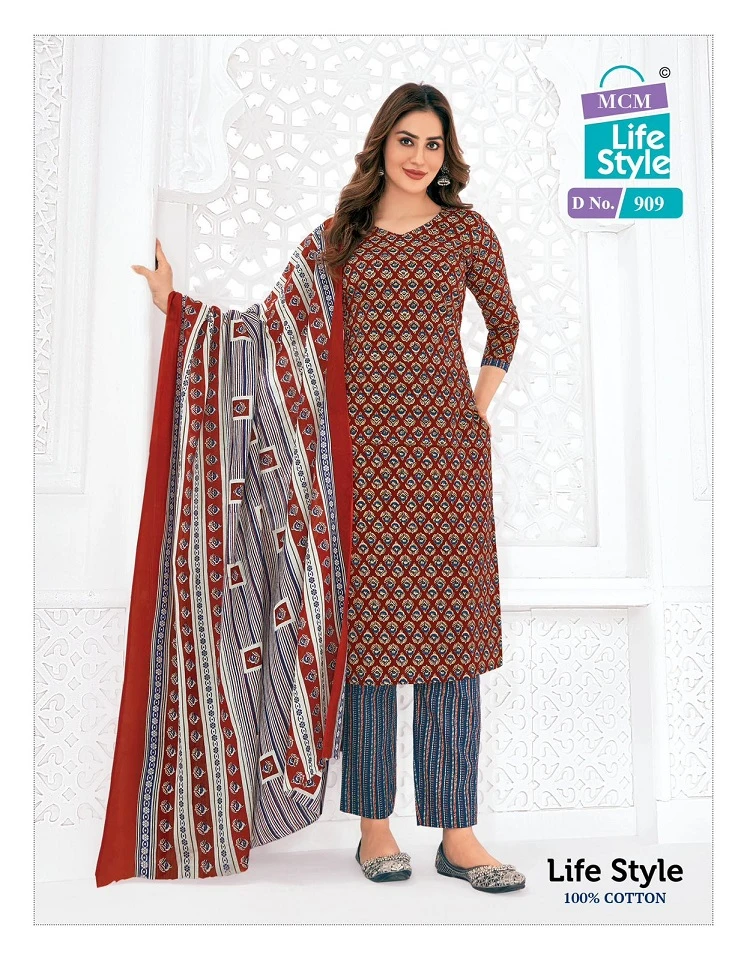 Mcm Lifestyle Vol 9 Pure Cotton Wholesale Salwar Suit Catalog — Wholesale Salwar Suits, Mcm  wholesale from Surat — view 12